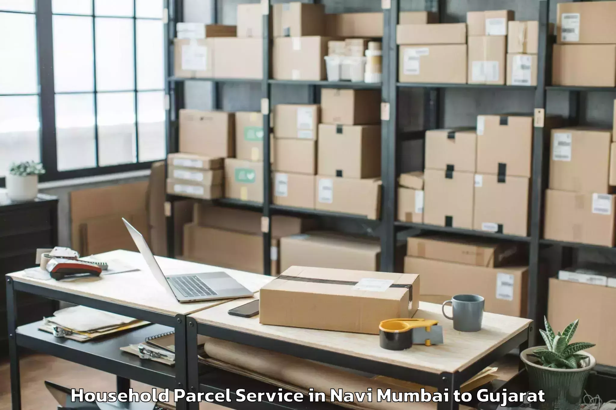 Book Your Navi Mumbai to Shivrajpur Household Parcel Today